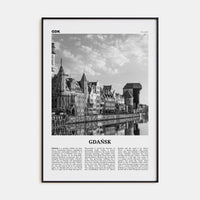 Gdańsk No 1 Poster None / 8x12 in Nbourhood Travel B&W Poster