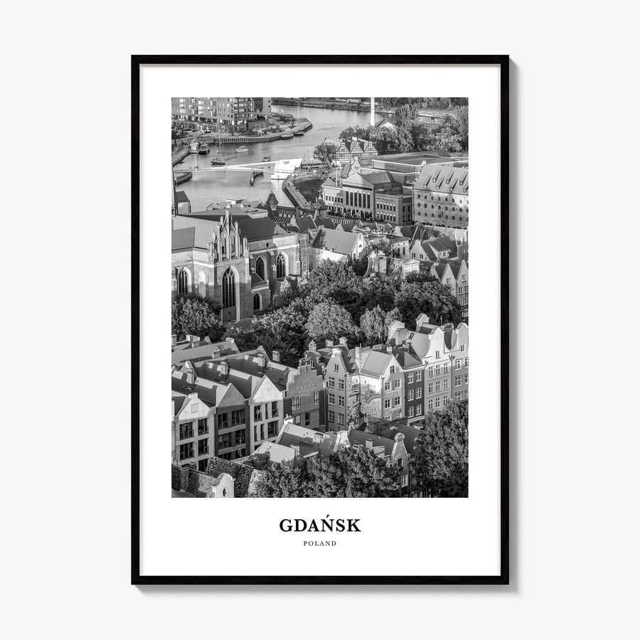 Gdańsk Classic Poster, framed poster mockup