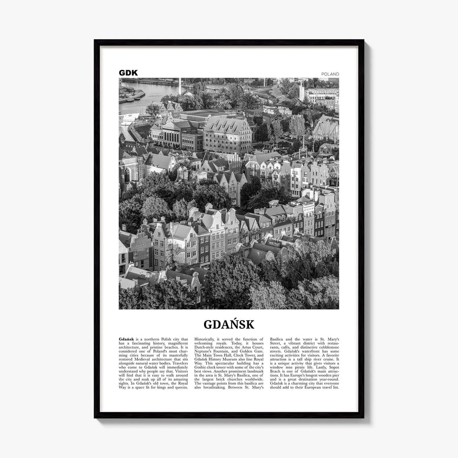 Gdańsk Newspaper No 2 Poster, framed poster mockup