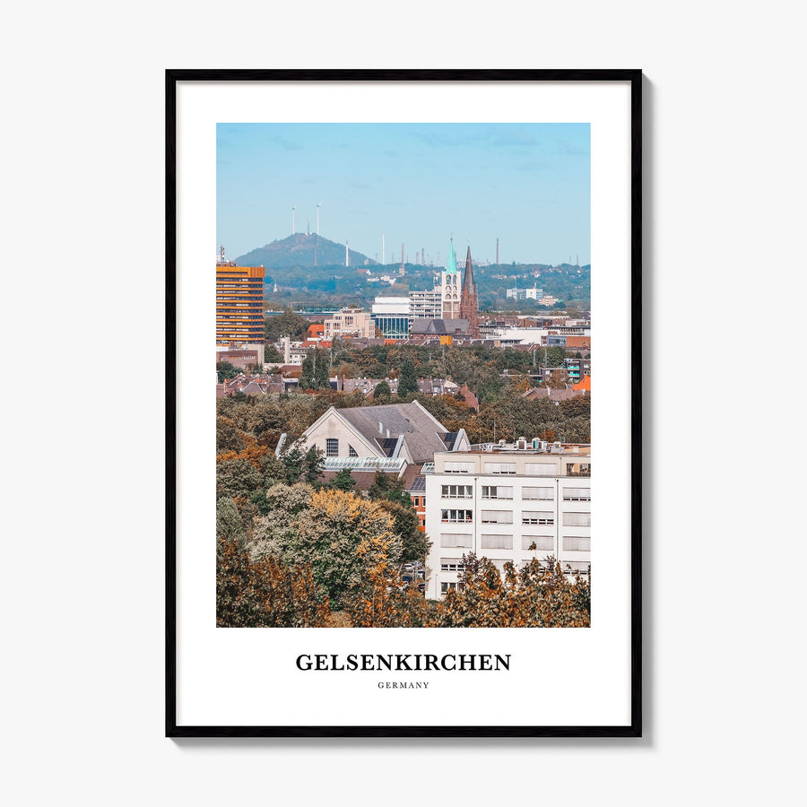 Gelsenkirchen Classic Poster, framed poster mockup
