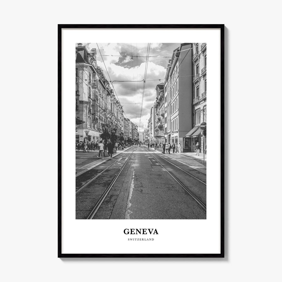 Geneva Classic Poster, framed poster mockup