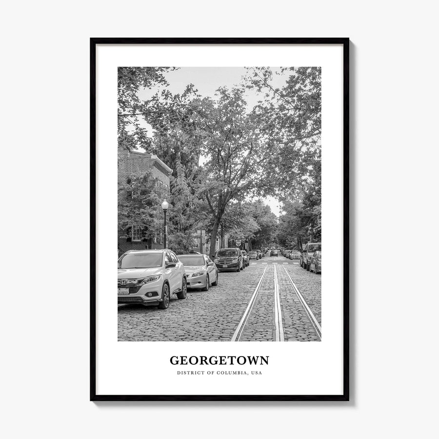 Georgetown, Washington, D.C. Classic Poster, framed poster mockup