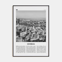 Georgia (Country) Poster None / 8x12 in Nbourhood Travel B&W Poster