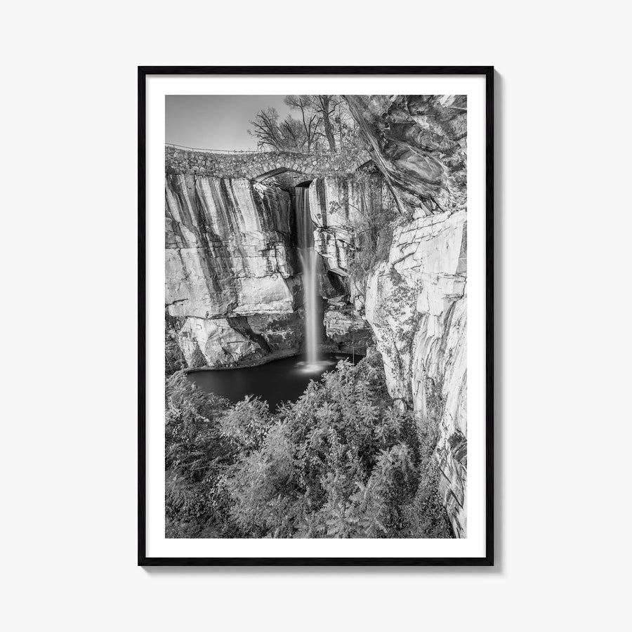 Georgia black & white photo poster of United States – vertical wall art, unframed print shown in interior mockup