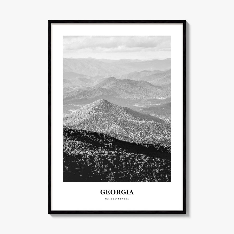 Georgia, USA Classic Poster, framed poster mockup
