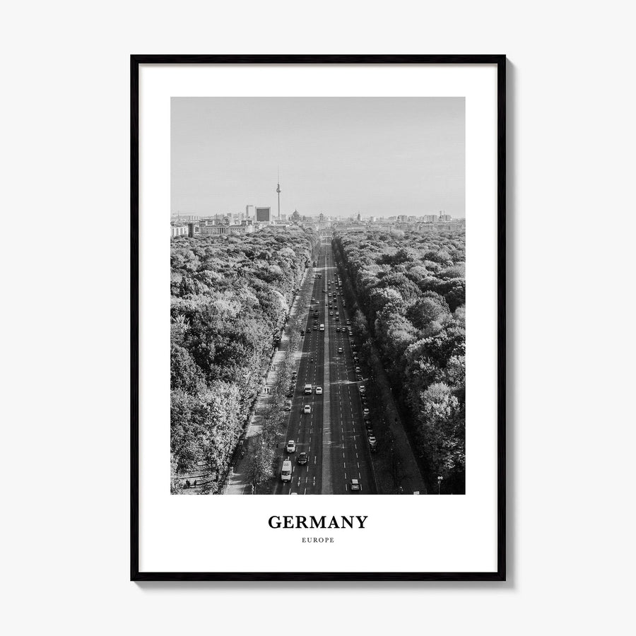 Germany Classic Poster, framed poster mockup