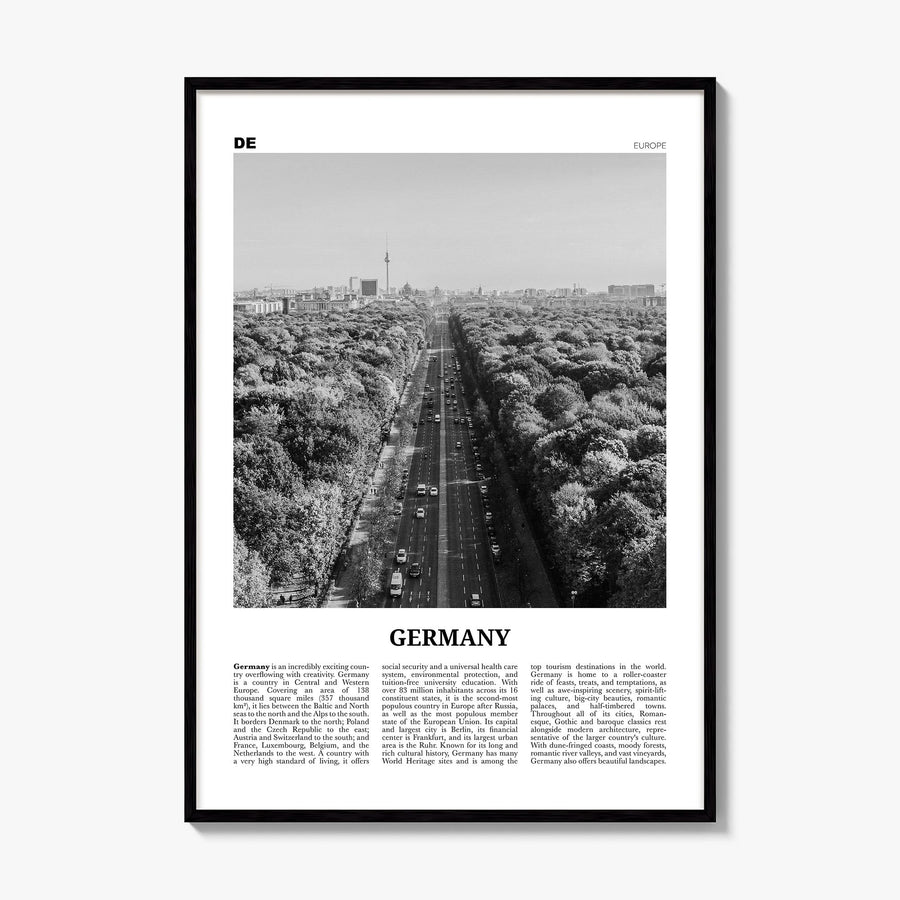 Germany Newspaper Poster, framed poster mockup