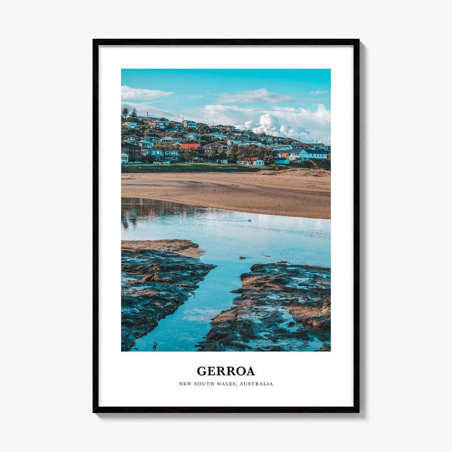 Gerroa Classic Poster, framed poster mockup