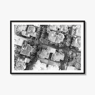 Ghana black & white photo poster of Africa – horizontal wall art, unframed print shown in interior mockup