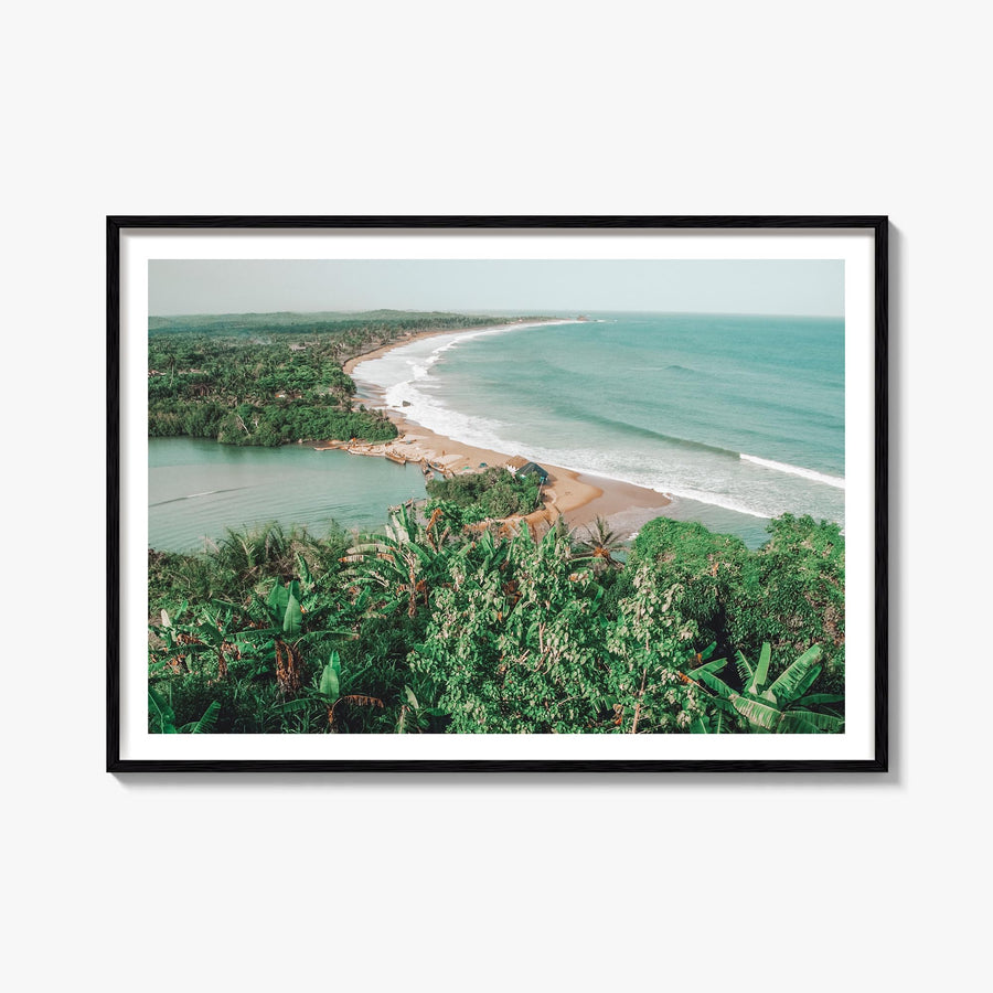 Ghana colorful photo poster of Africa – horizontal wall art, unframed print shown in interior mockup