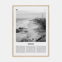 Ghana No 2 Poster Natural Wood / 8x12 in Nbourhood Travel B&W Poster