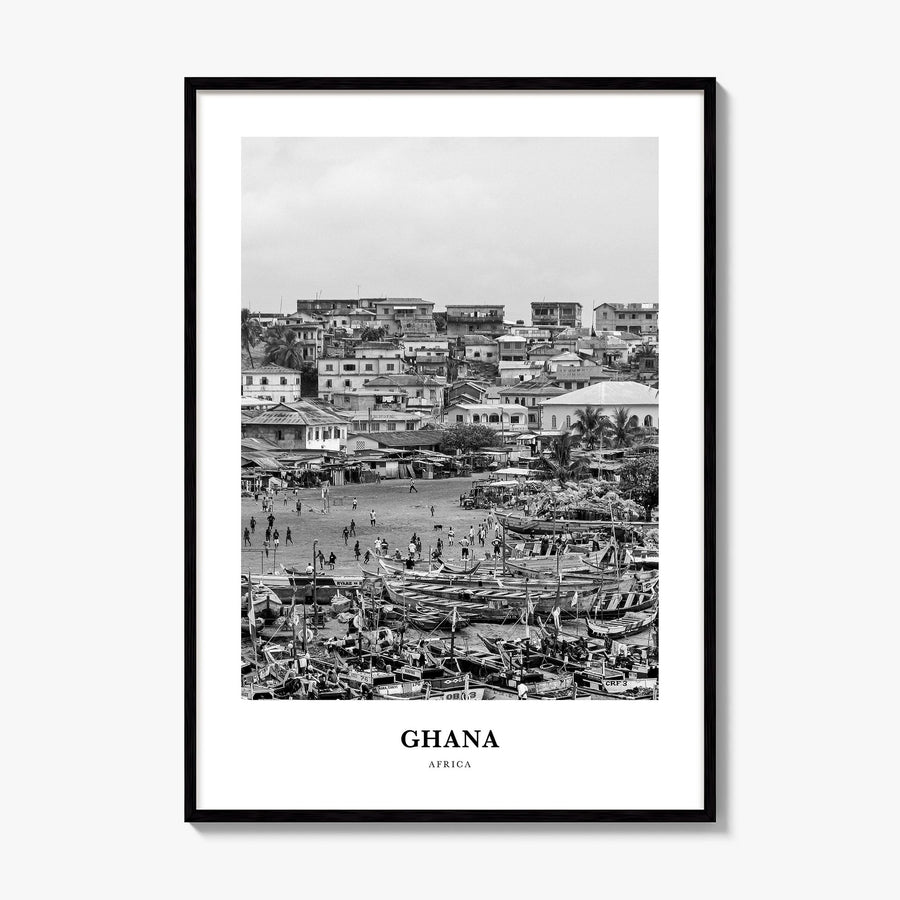 Ghana Classic No 2 Poster, framed poster mockup