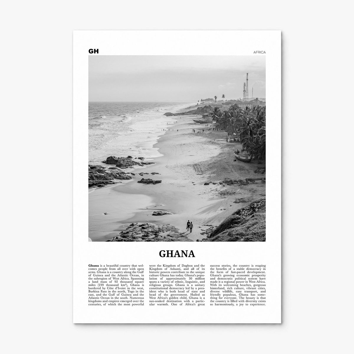 Ghana Newspaper No 2 Poster, print only (unframed)