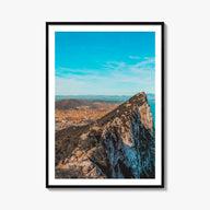 Gibraltar colorful photo poster of Europe – vertical wall art, unframed print shown in interior mockup