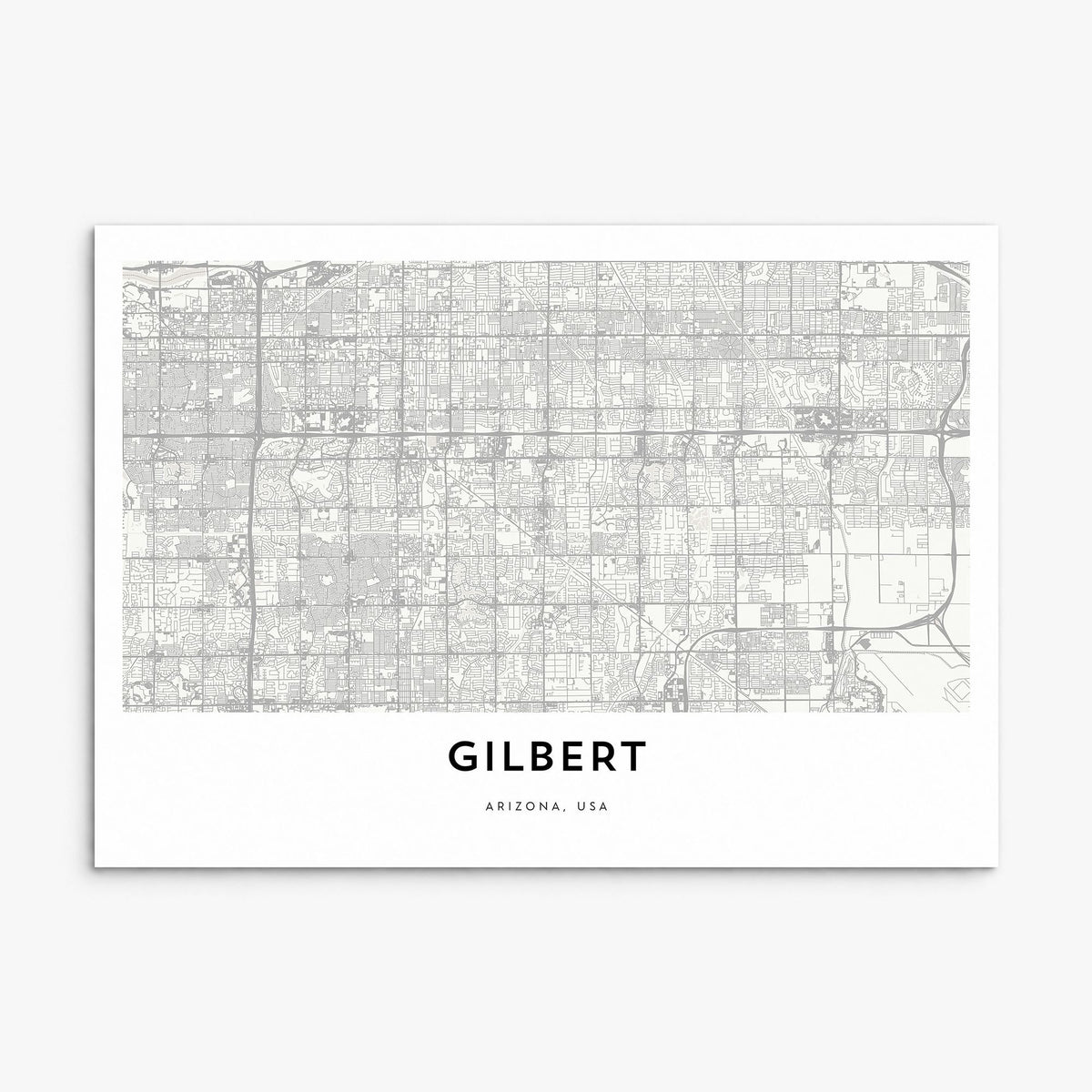 Gilbert Map Poster, print only (unframed)