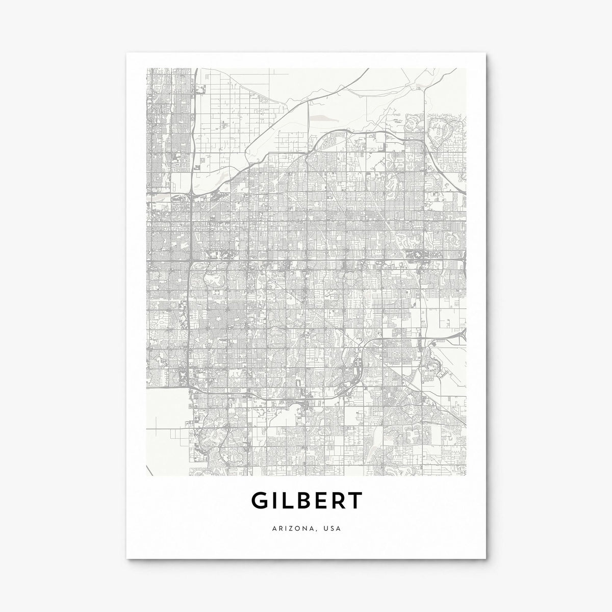 Gilbert Map Poster, print only (unframed)
