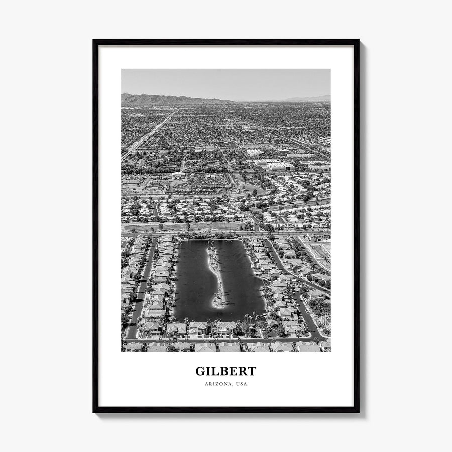 Gilbert Classic Poster, framed poster mockup