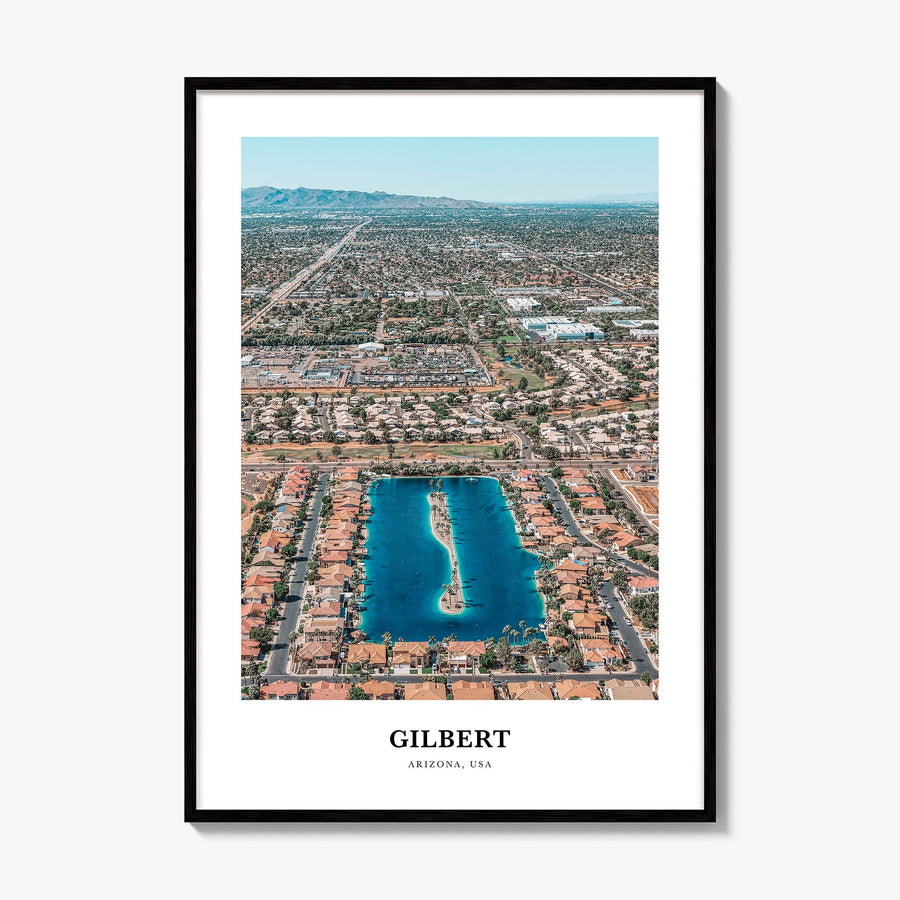 Gilbert Classic Poster, framed poster mockup