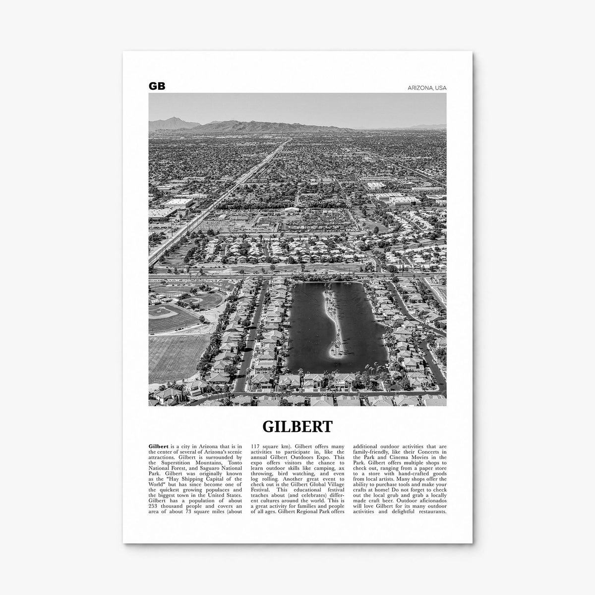 Gilbert Newspaper Poster, print only (unframed)