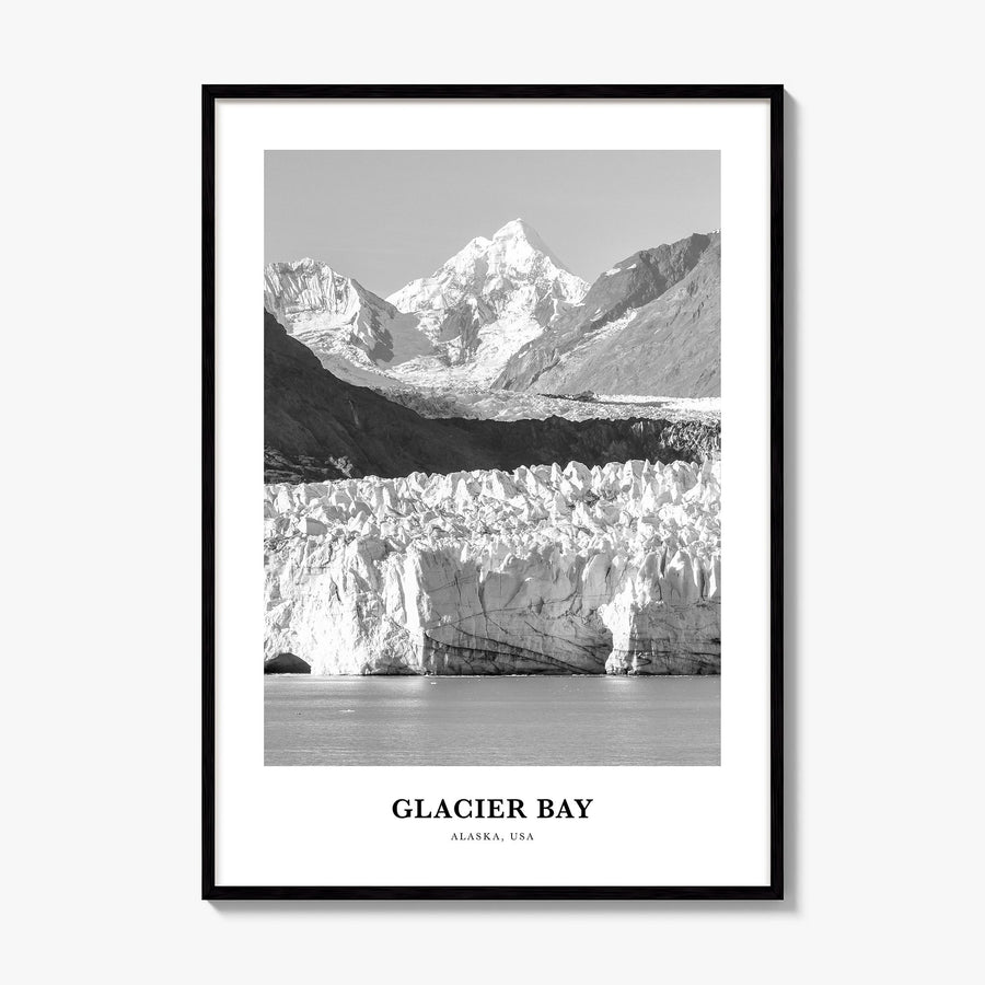 Glacier Bay National Park Classic Poster, framed poster mockup