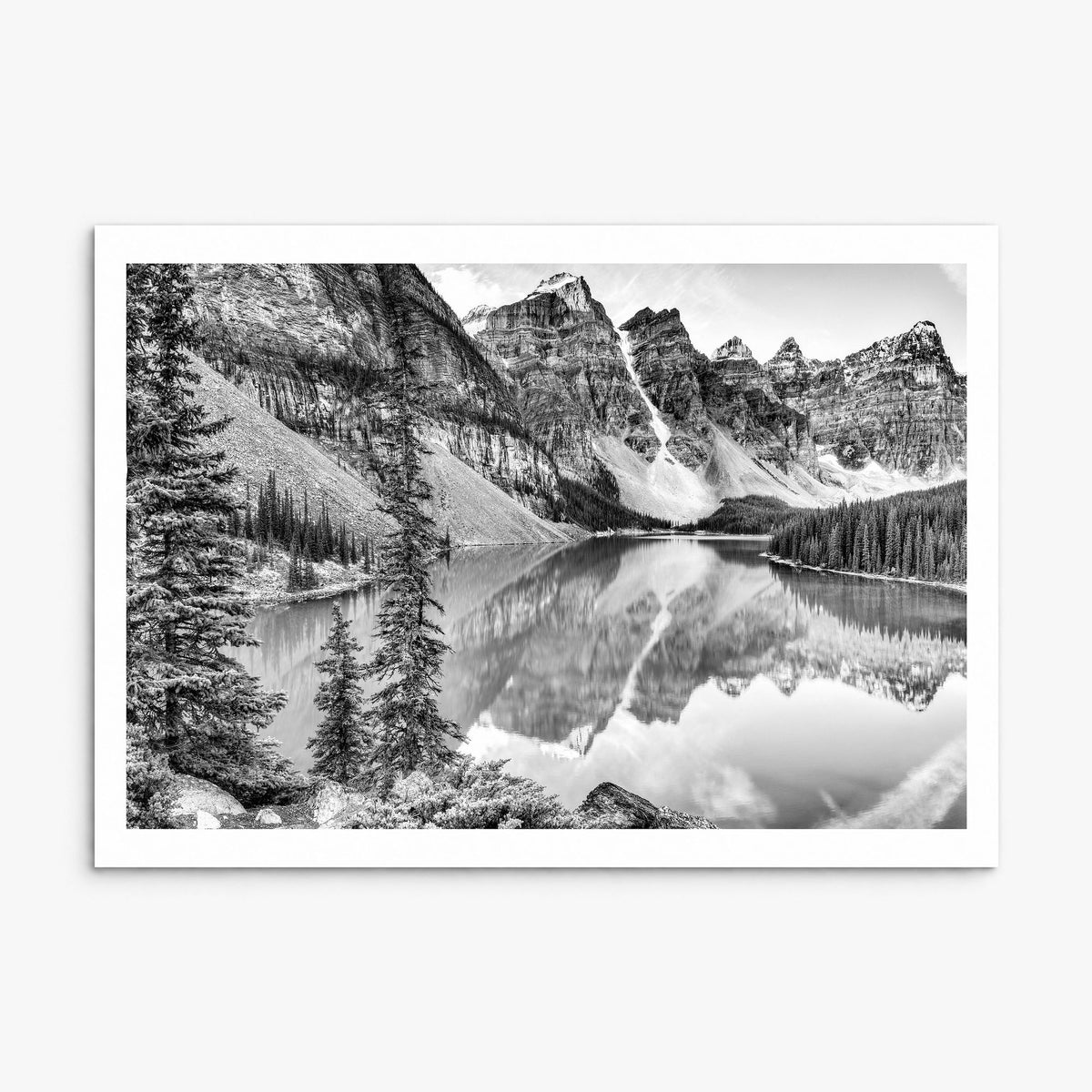 Glacier National Park Photo Poster, print only (unframed), white border
