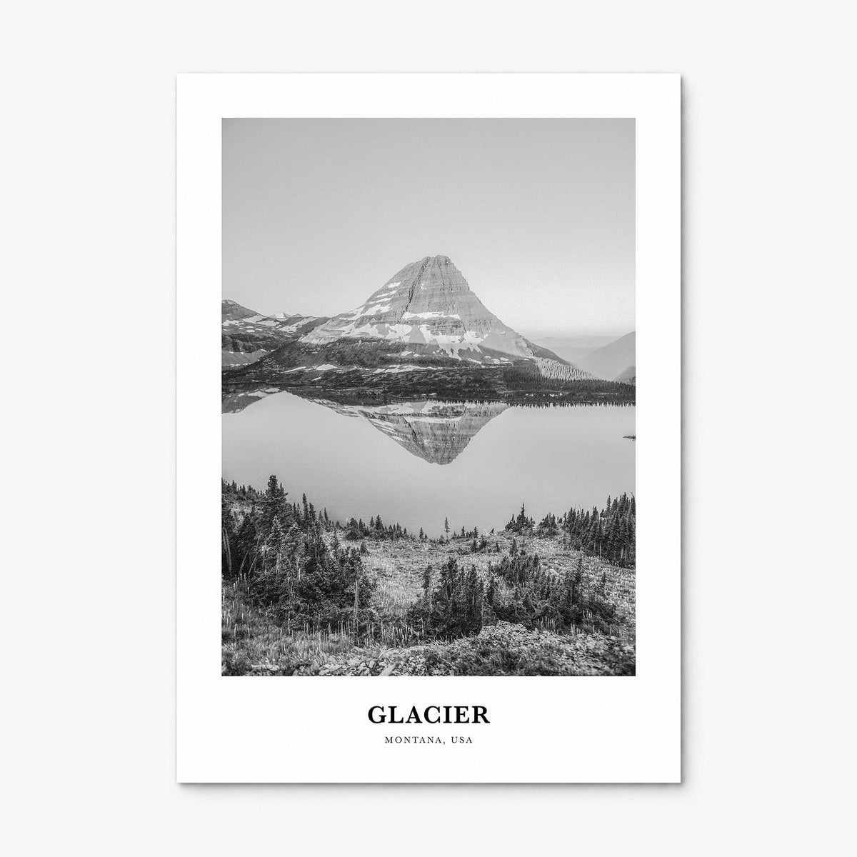 Glacier National Park Classic Poster, print only (unframed)