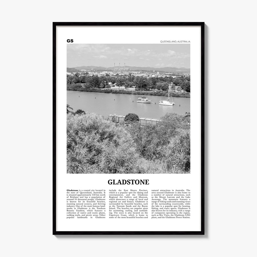 Gladstone Newspaper Poster, framed poster mockup