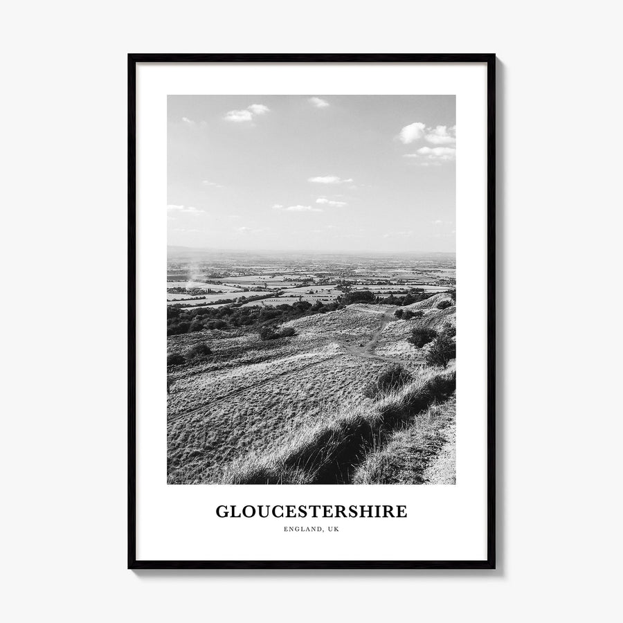 Gloucestershire Classic Poster, framed poster mockup