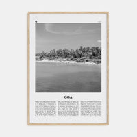 Goa No 2 Poster Natural Wood / 8x12 in Nbourhood Travel B&W Poster