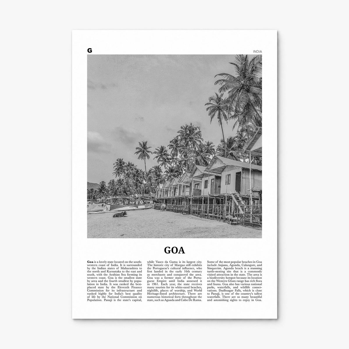 Goa Newspaper No 1 Poster, print only (unframed)