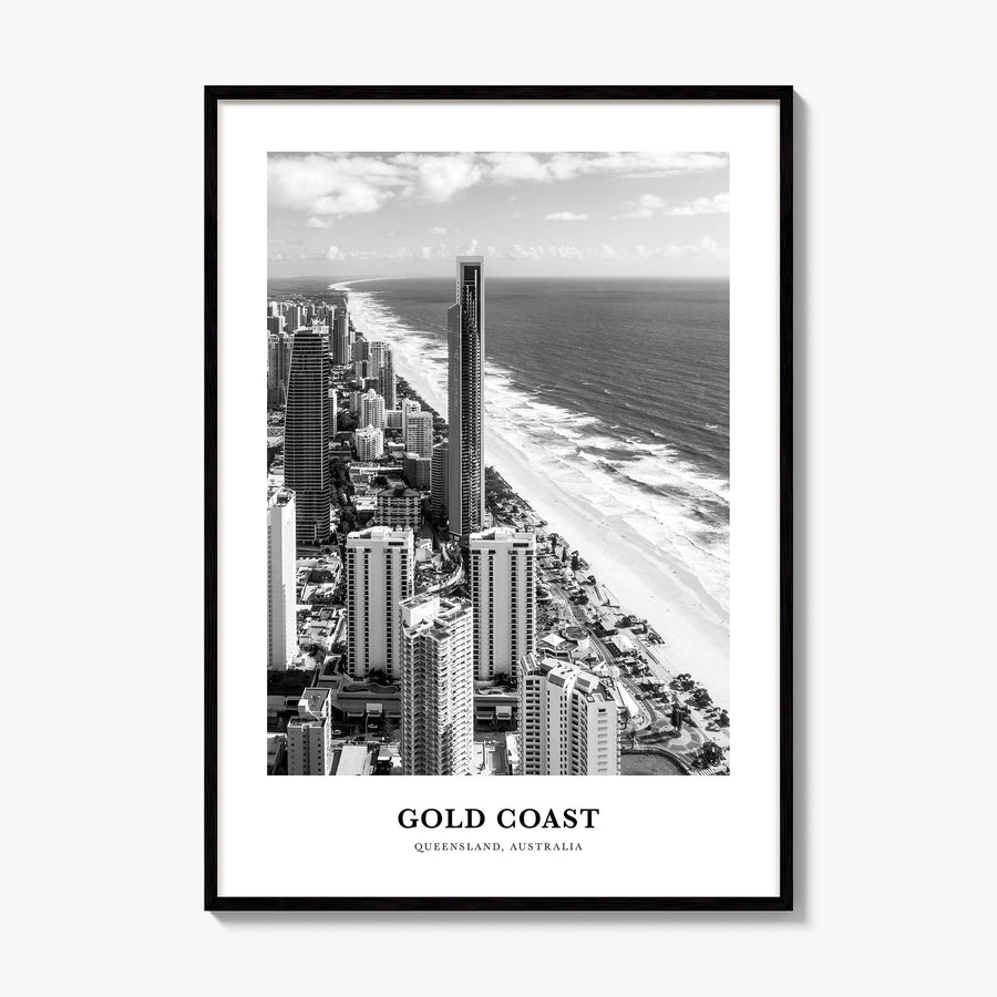 Gold Coast Classic Poster, framed poster mockup