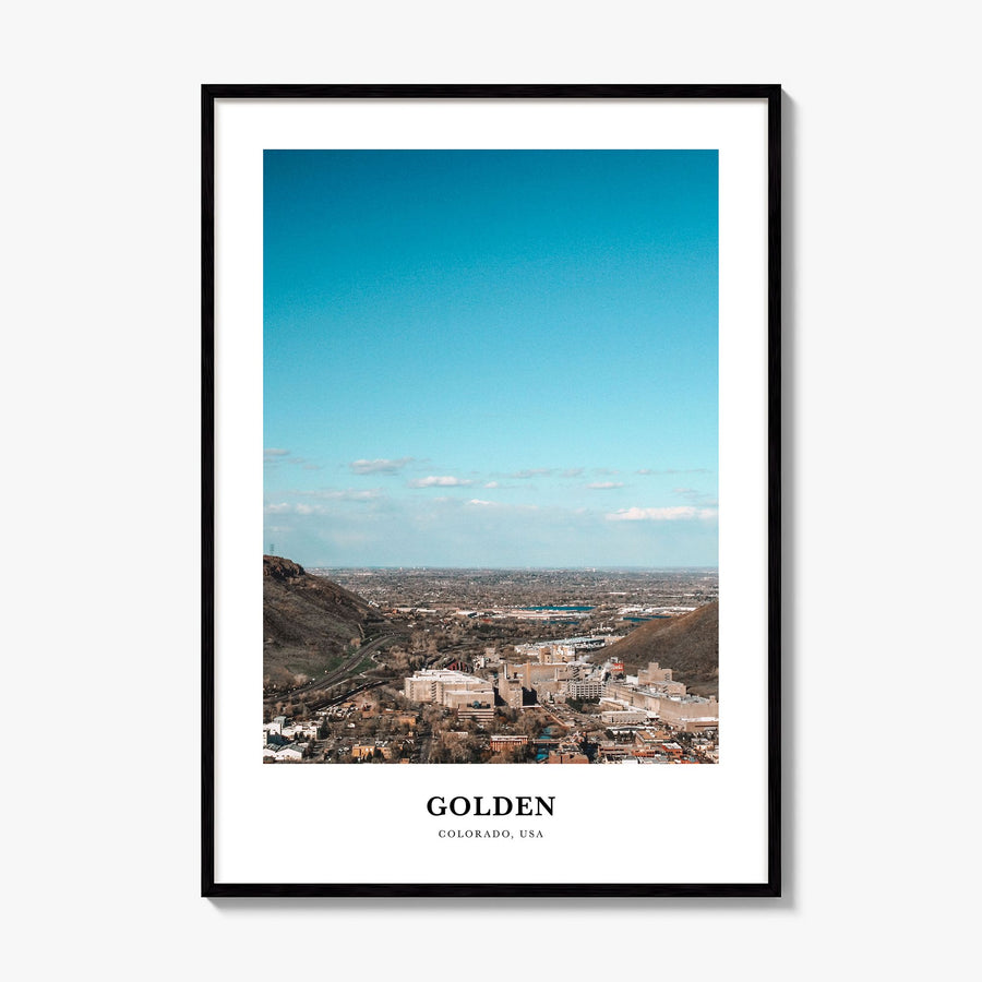 Golden Classic Poster, framed poster mockup