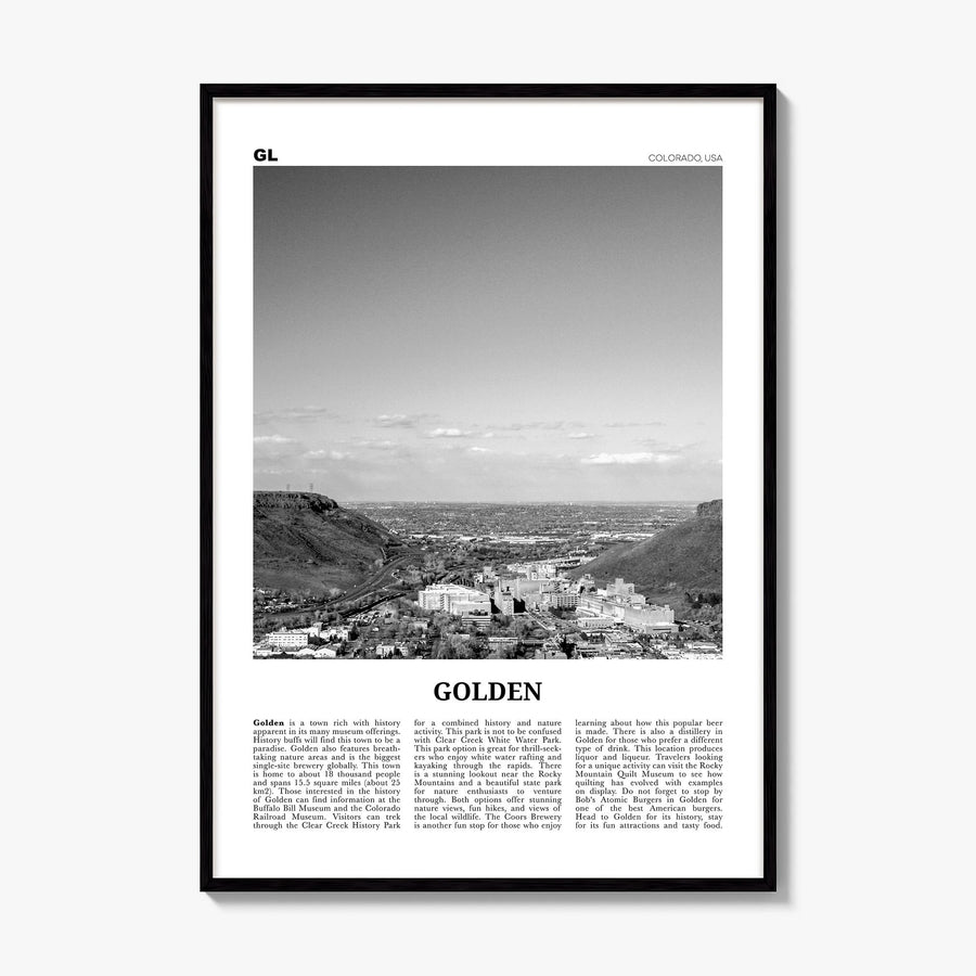 Golden Newspaper Poster, framed poster mockup