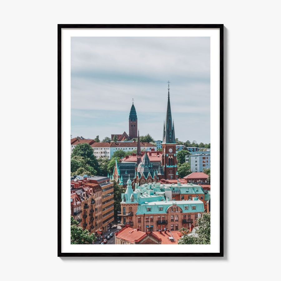 Gothenburg Photo Poster, framed poster mockup, white border