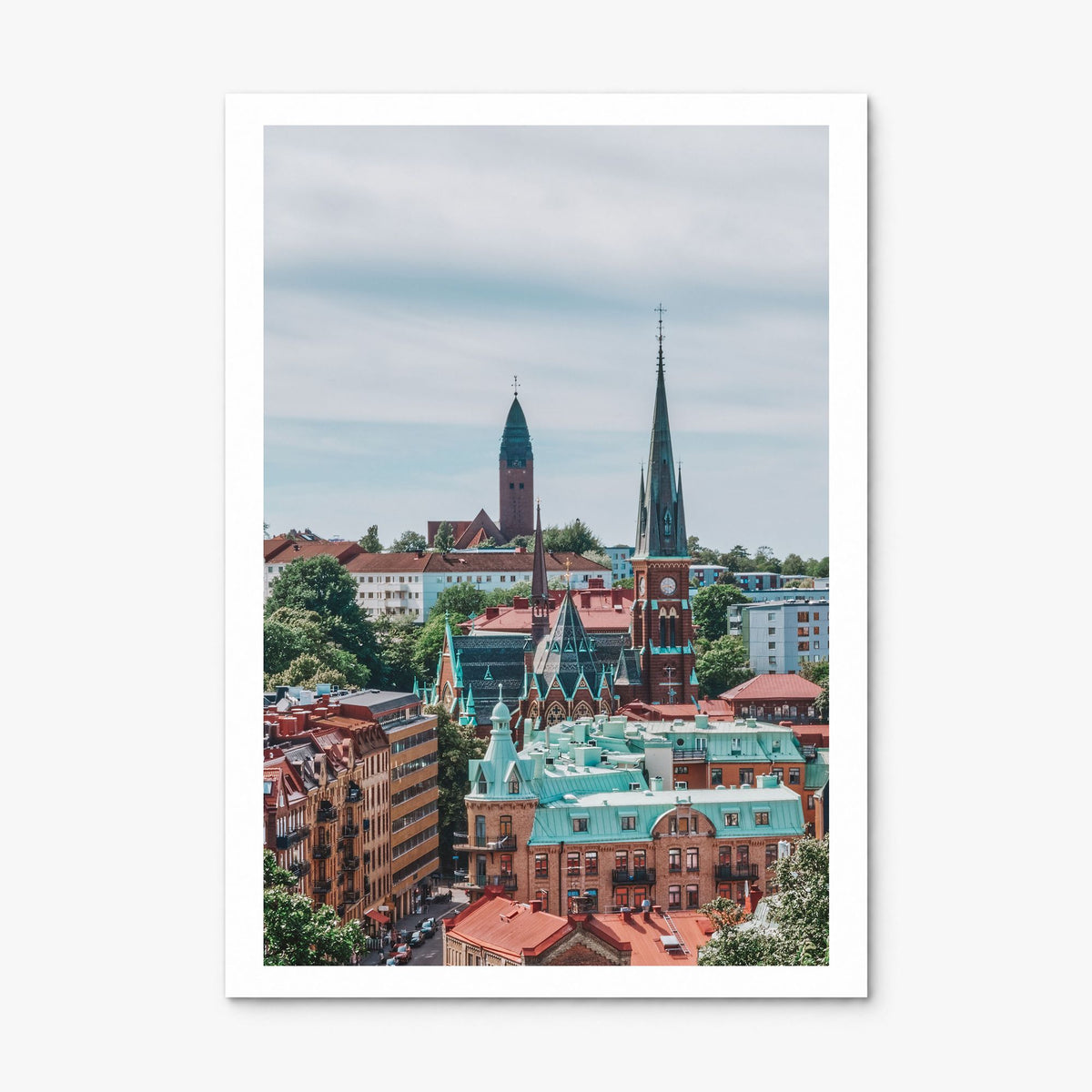 Gothenburg Photo Poster, print only (unframed), white border
