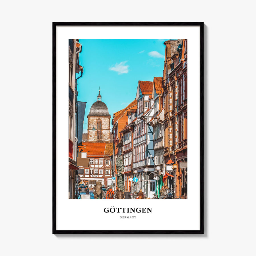 Göttingen Classic Poster, framed poster mockup