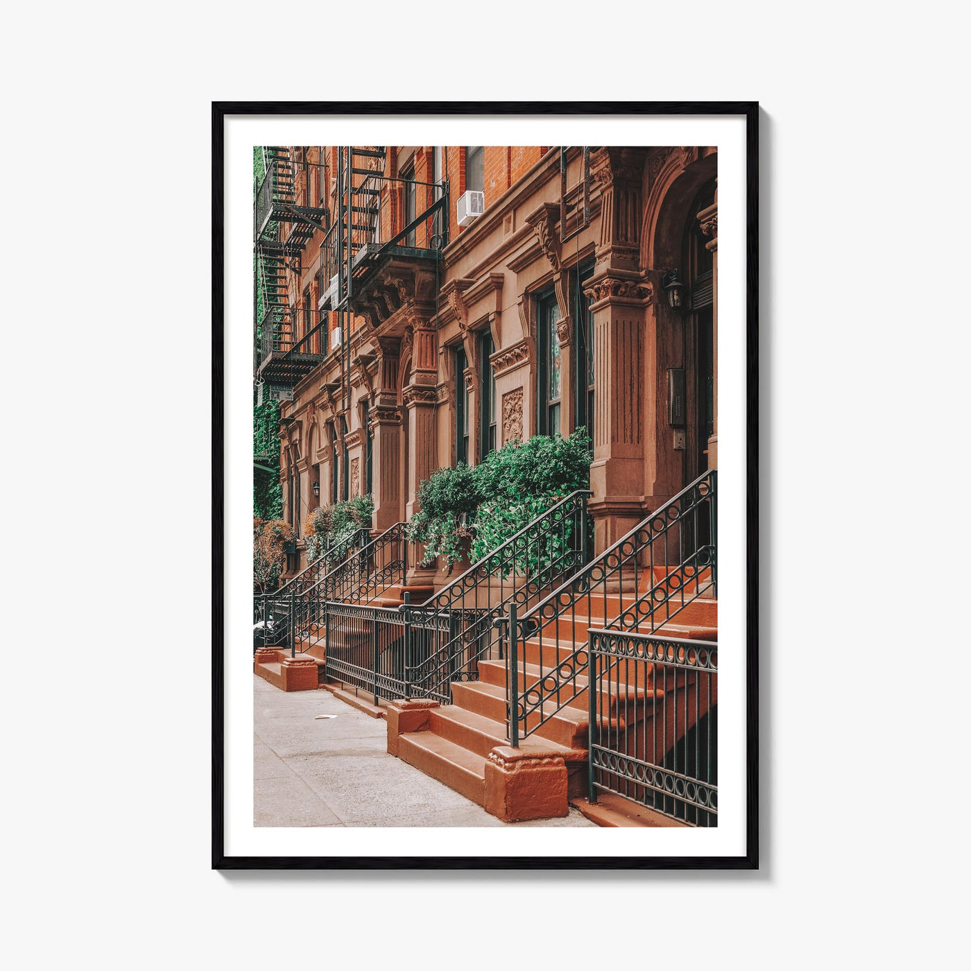 Gramercy Park colorful photo poster of Manhattan, New York City – vertical wall art, unframed print shown in interior mockup