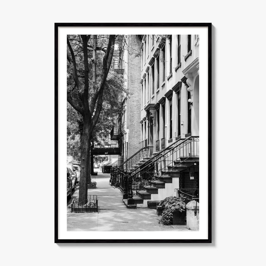 Gramercy Park Photo Poster, framed poster mockup, white border