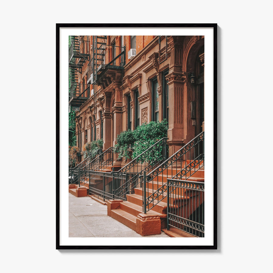 Gramercy Park Photo Poster, framed poster mockup, white border