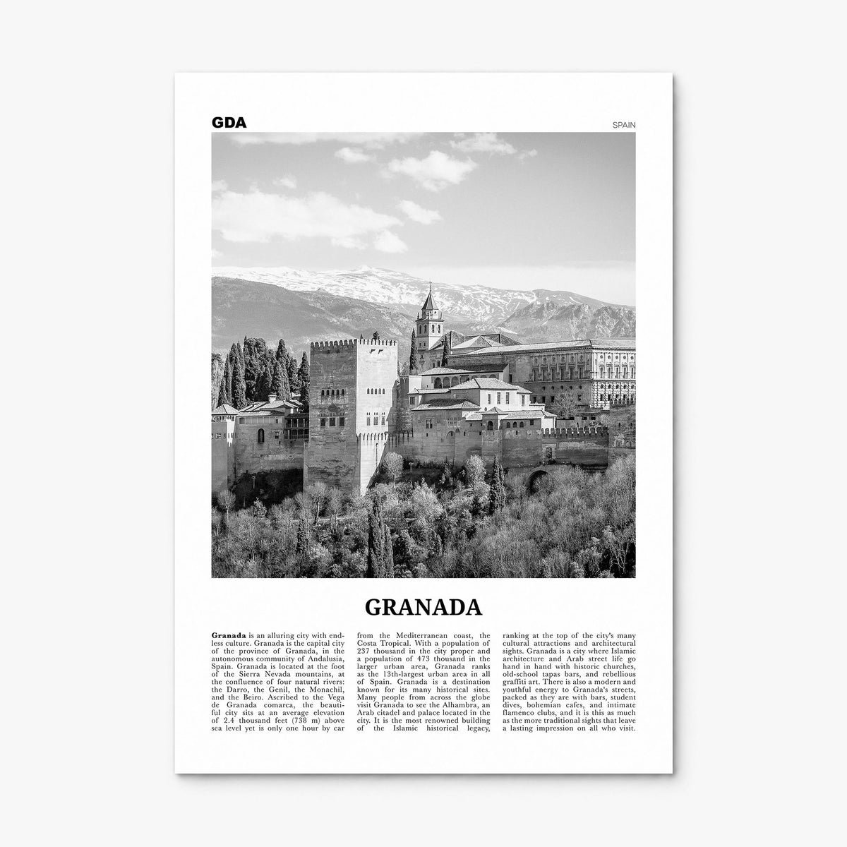 Granada Newspaper No 2 Poster, print only (unframed)