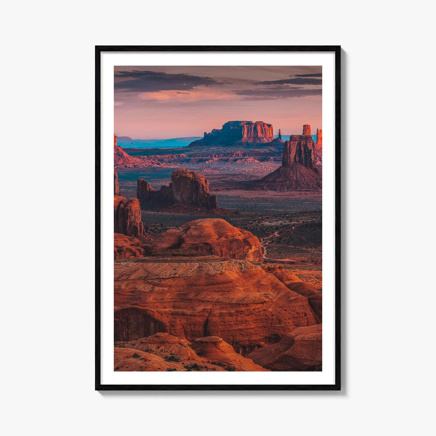 Grand Canyon no. 2 colorful photo poster of Arizona, USA – vertical wall art, unframed print shown in interior mockup