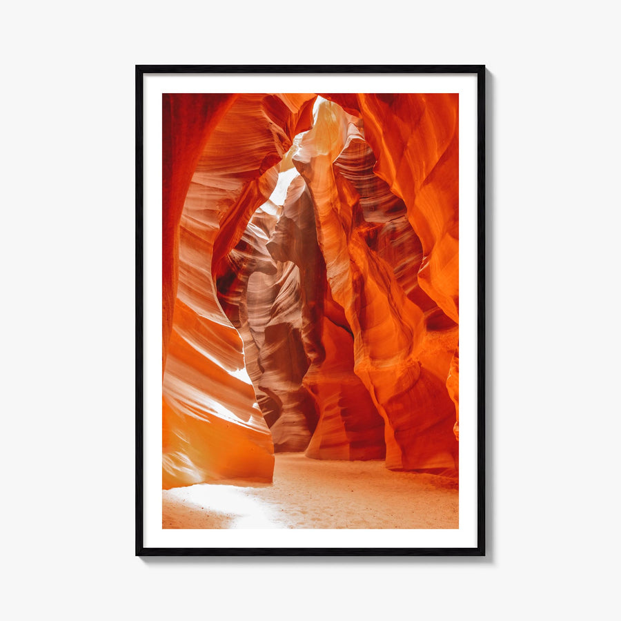 Grand Canyon no. 3 colorful photo poster of Arizona, USA – vertical wall art, unframed print shown in interior mockup