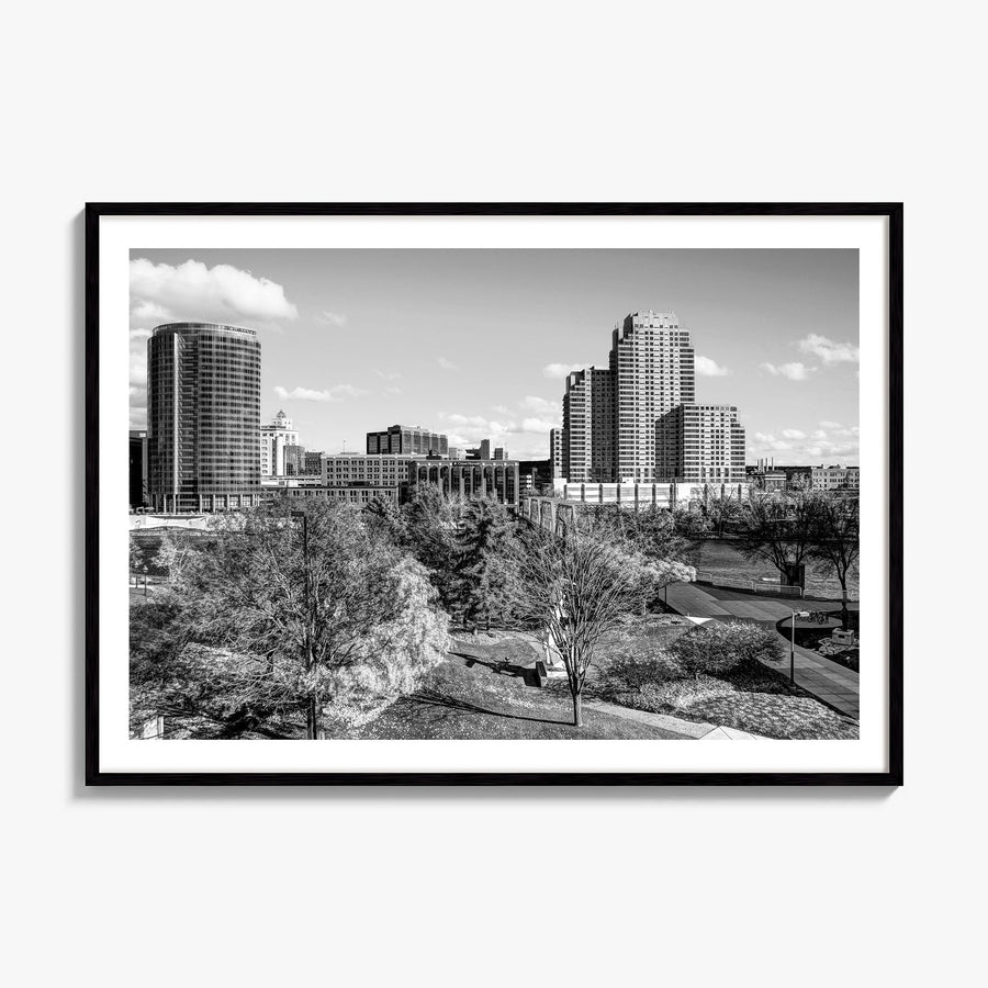 Grand Rapids Photo Poster, framed poster mockup, white border