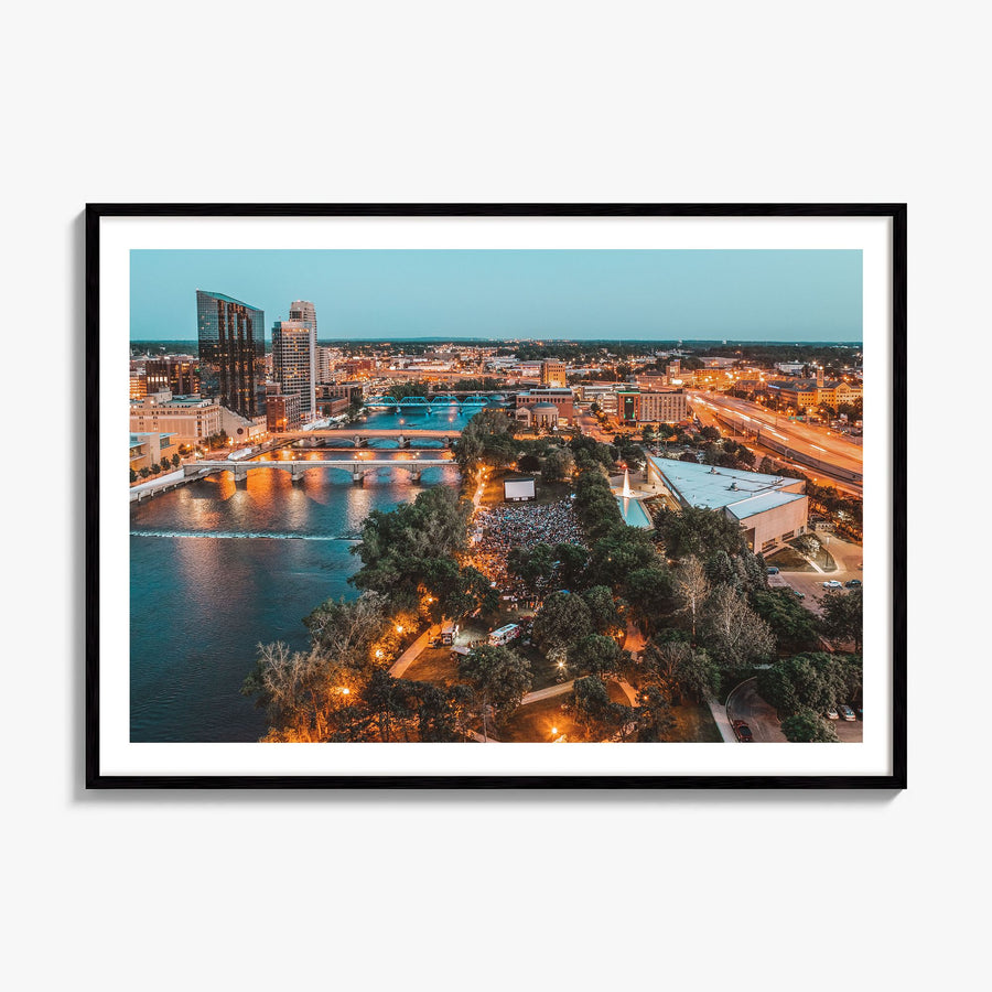 Grand Rapids Photo Poster, framed poster mockup, white border