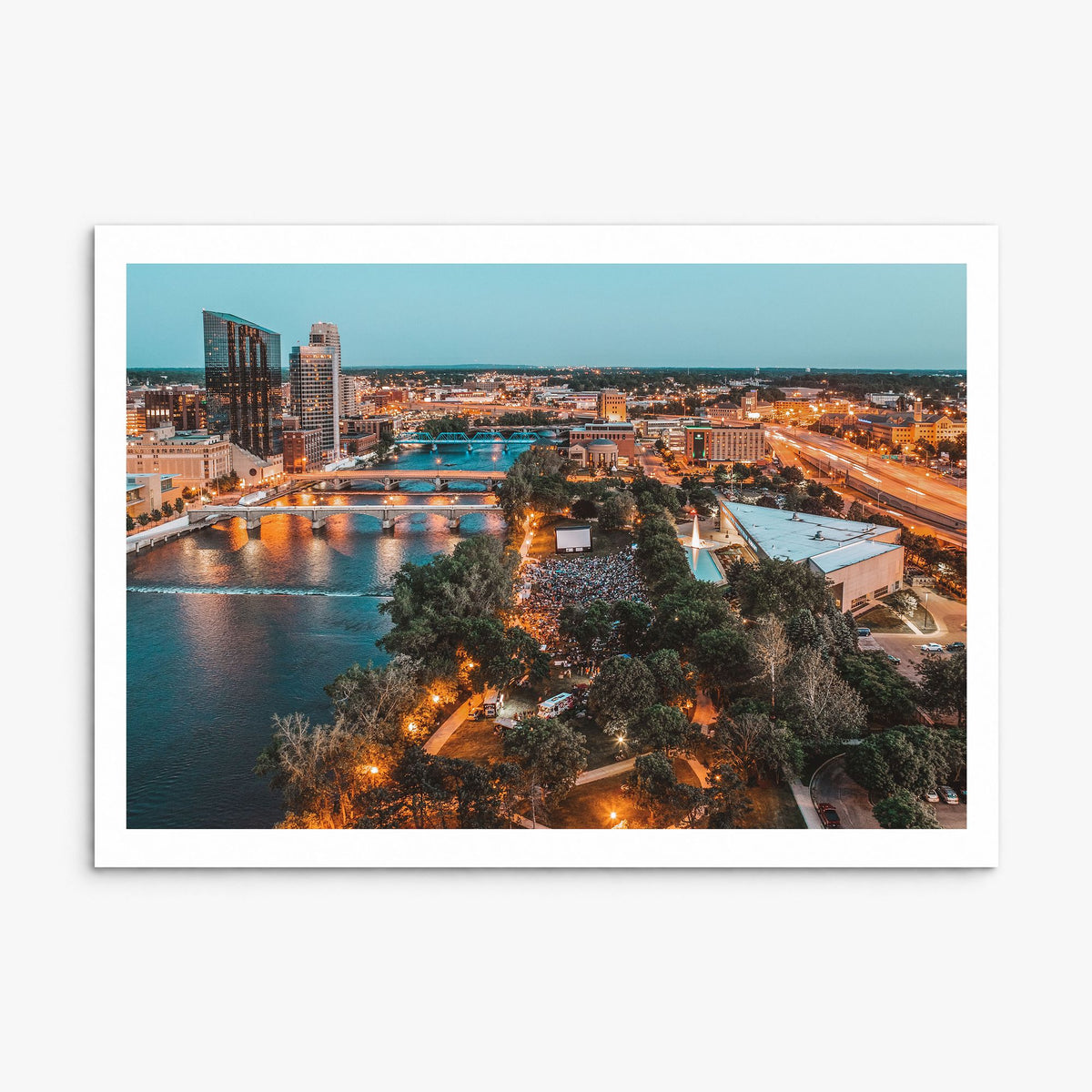 Grand Rapids Photo Poster, print only (unframed), white border