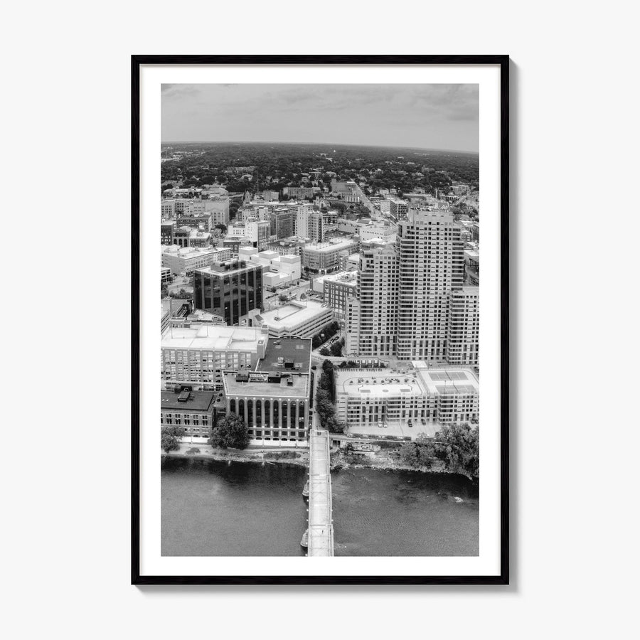 Grand Rapids Photo Poster, framed poster mockup, white border