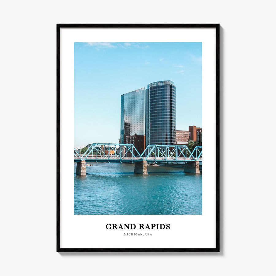 Grand Rapids Classic Poster, framed poster mockup
