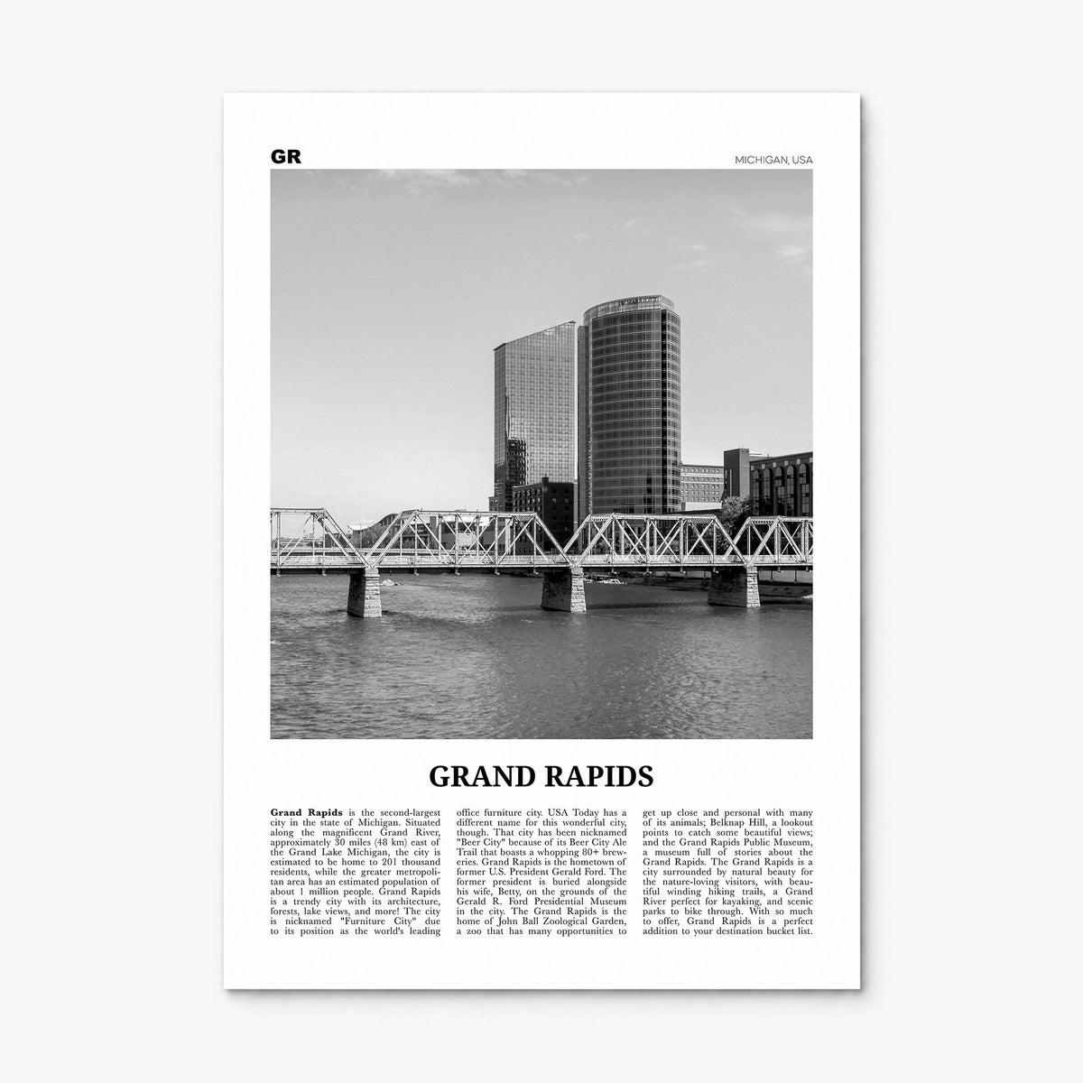 Grand Rapids Newspaper No 1 Poster, print only (unframed)