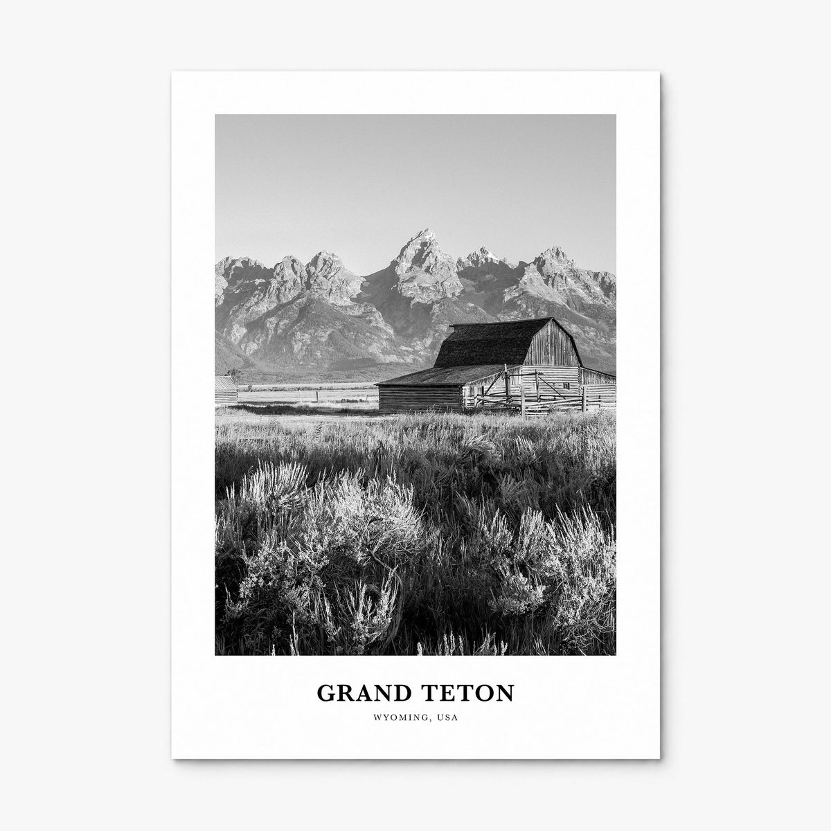 Grand Teton National Park Classic No 1 Poster, print only (unframed)