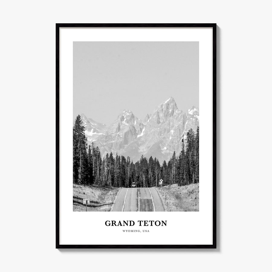 Grand Teton National Park Classic No 2 Poster, framed poster mockup